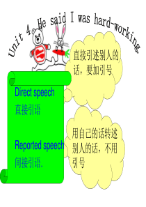 直接引语变间接引语PPT精华版