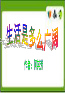 2.《生活是多么广阔》ppt课件