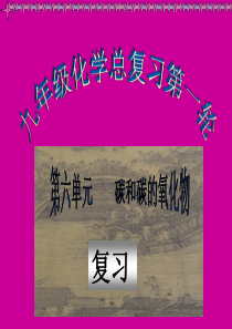 《碳和碳的氧化物》中考复习ppt课件(2012年4月12号上公开课用)