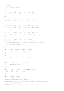 苏子整理后的英语发音规则