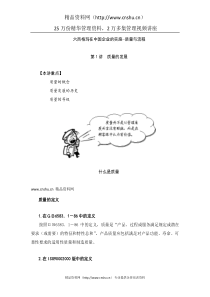 六西格玛在中国企业的实施—质量与流程（DOC85页）