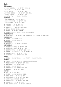 2014高中语文课本文言文知识梳理大全