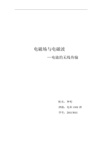 电磁场与电磁波论文