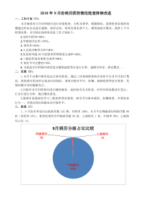 9月份病历质控检查持续改进PDCA