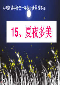 《夏夜多美》ppt课件