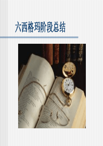 六西格玛阶段总结