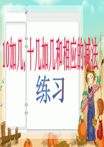 10加几十几加几和相应的减法练习