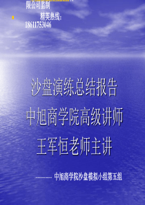沙盘演练总结报告
