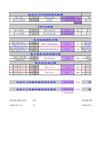 室分常用的计算公式、自动换算(实用型)--