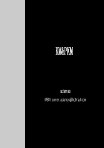 《知识管理与个人知识管理》KM&PKM(ppt 40)
