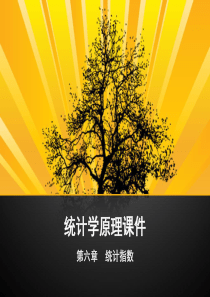 统计学原理(第六章统计指数)