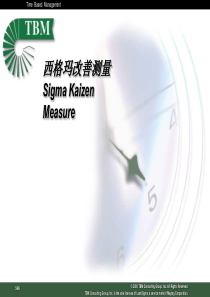 西格玛改善测量（PPT37页)