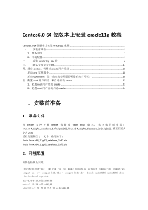 centos6 64位安装oracle11g
