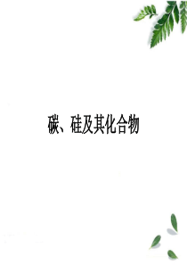 碳硅及其化合物一轮复习精讲