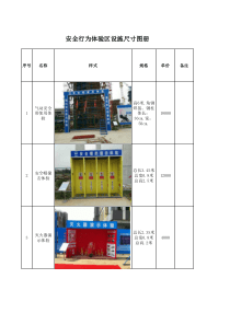 工地安全体验区设施尺寸图册