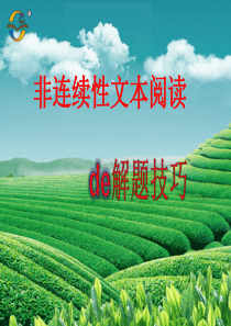 专题复习：非连续性文本阅读ppt