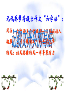 记叙文开头写法课件