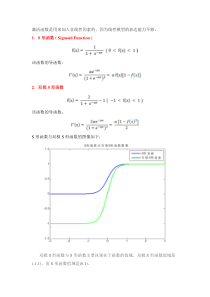 神经网络激活函数