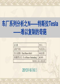 特斯拉Tesla――难以复制的奇葩
