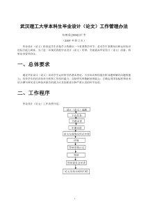 毕设流程