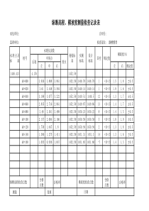 纵断高程横坡度测量检查纪录表计算