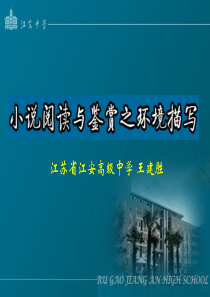 小说阅读与鉴赏之环境描写