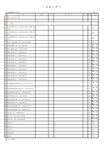 excel安装电气工程量计算书