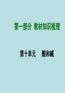 初三化学第十单元复习课件
