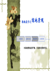 场地设计----绿地景观