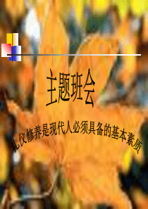 班会：中学生文明礼仪课件_(1)