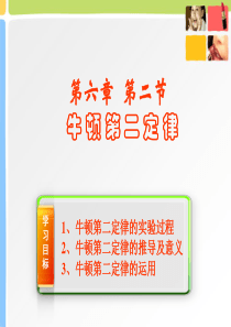 牛顿第二定律讲课