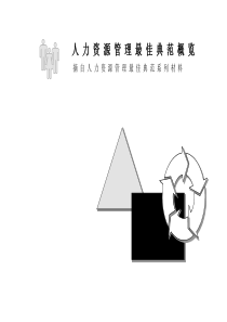 BEST麦肯锡最佳人力资源典范1