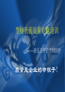 型材表面质量专题培训