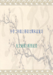 小学二年级上册语文期末总复习课件.ppt