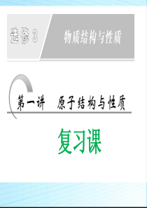 原子结构与性质复习课件