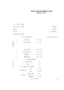 080306_通风机安装检验批质量验收记录表