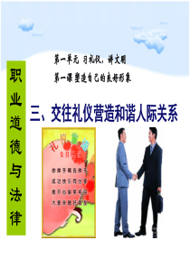 交往礼仪营造和谐人际关系(新)