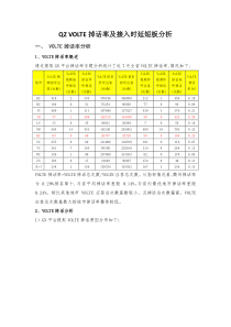 VOLTE掉话率及接入时延分析20160513