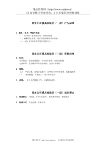 冠东公司模具检验员任职资格