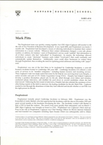 人力资源管理案例Mark-Pitts