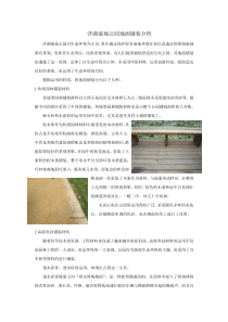 洋湖湿地公园地面铺装分析
