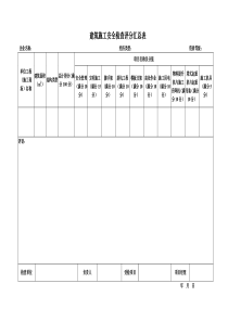 全套《建筑施工安全检查标准》(JGJ59―11)表格