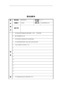 整机检验员岗位说明书