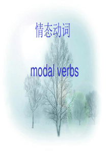 高三英语语法复习课件：情态动词