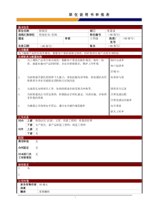 某大型电子公司质量部检验员职位说明书