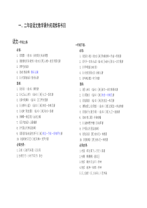 一、二年级语文数学课外阅读推荐书目