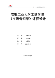 统一产品的市场营销分析