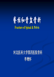 脊柱和骨盆骨折