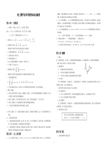 初中数学九年级知识点大全