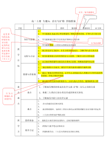 岩石与矿物(教案)